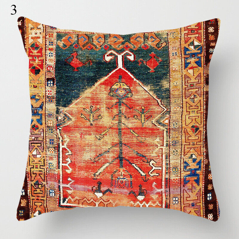 Ethnic Boho Mandala Print Throw Pillow Case Sofa Cushion Cover Home Decor Bowlift
