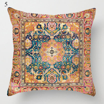 Ethnic Boho Mandala Print Throw Pillow Case Sofa Cushion Cover Home Decor Bowlift