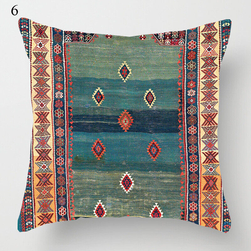 Ethnic Boho Mandala Print Throw Pillow Case Sofa Cushion Cover Home Decor Bowlift
