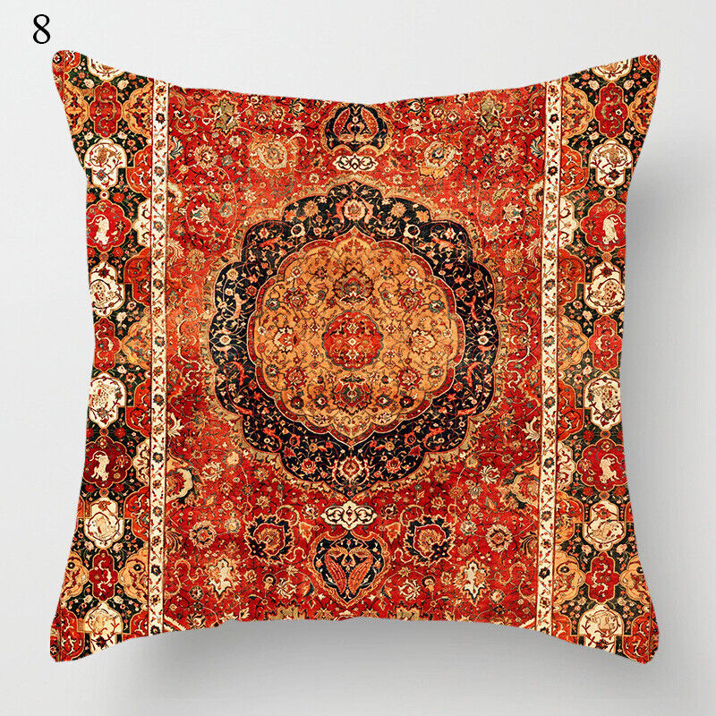Ethnic Boho Mandala Print Throw Pillow Case Sofa Cushion Cover Home Decor Bowlift