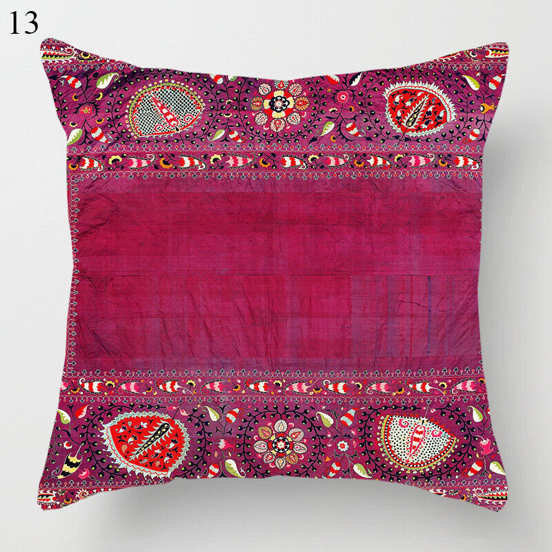 Ethnic Boho Mandala Print Throw Pillow Case Sofa Cushion Cover Home Decor Bowlift