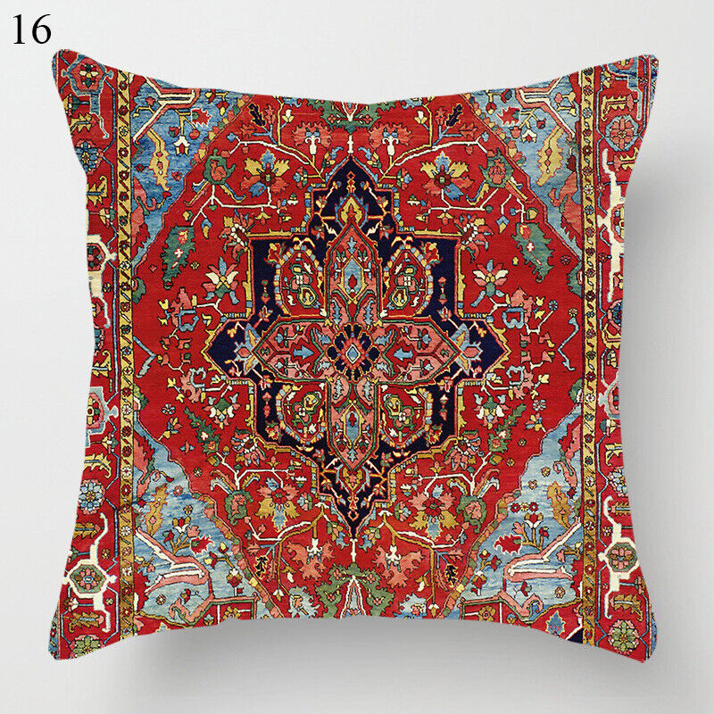 Ethnic Boho Mandala Print Throw Pillow Case Sofa Cushion Cover Home Decor Bowlift