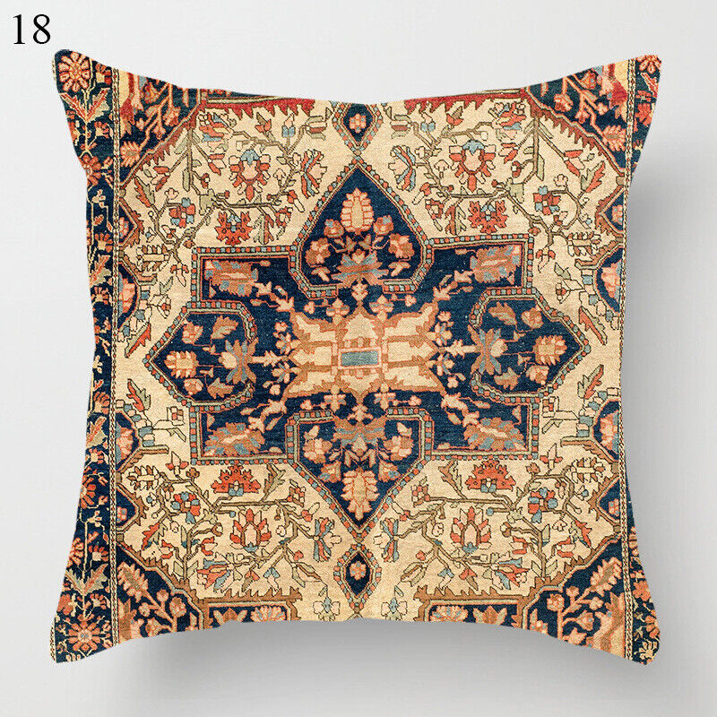 Ethnic Boho Mandala Print Throw Pillow Case Sofa Cushion Cover Home Decor Bowlift