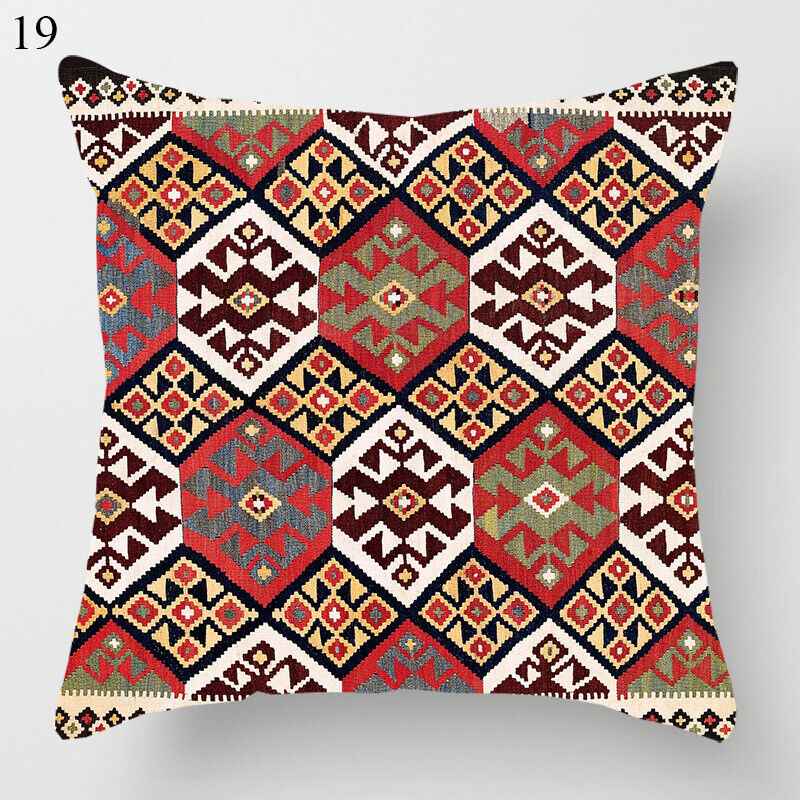 Ethnic Boho Mandala Print Throw Pillow Case Sofa Cushion Cover Home Decor Bowlift