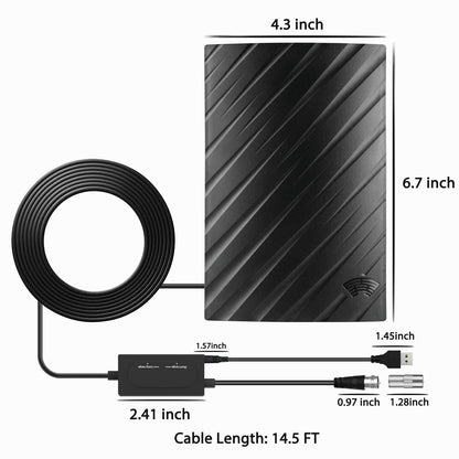 Brehn | Range Indoor HDTV 4K Digital Antenna 600 Miles