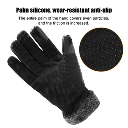 Skanto | -30℃ Waterproof, Warm Leather Ski Gloves for Winter | Touchscreen Compatible