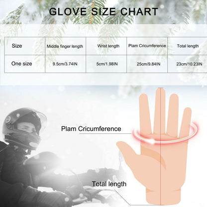 Skanto | -30℃ Waterproof, Warm Leather Ski Gloves for Winter | Touchscreen Compatible