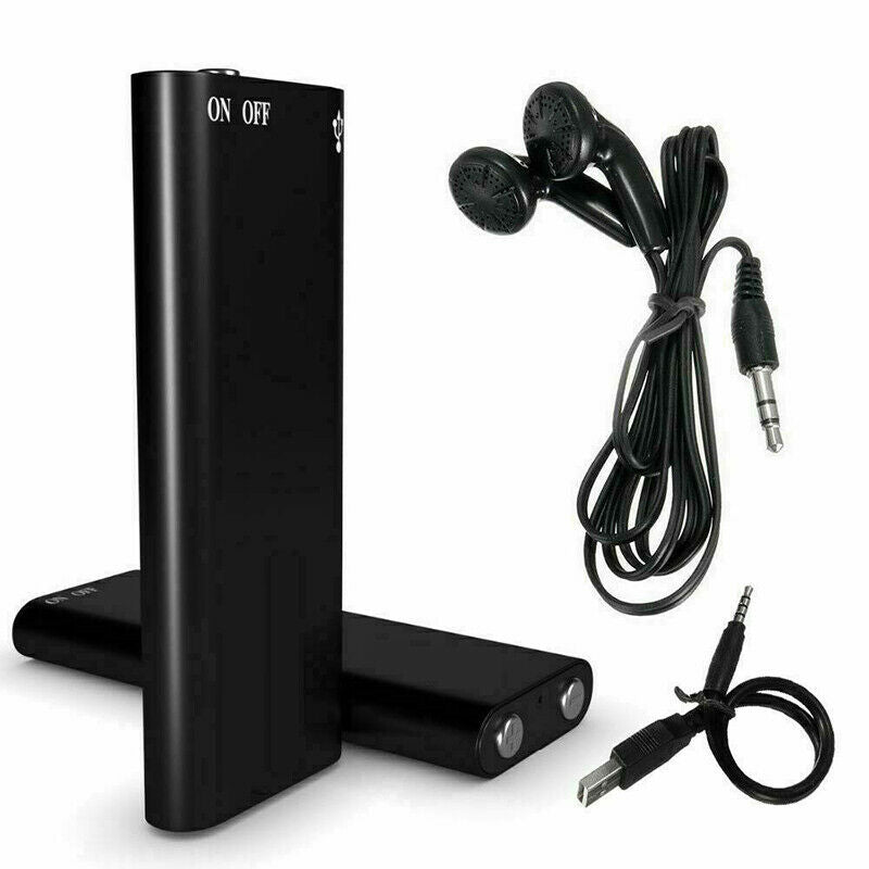 Sandsberg | Mini Voice Recorder | Covert Audio Recording | Black