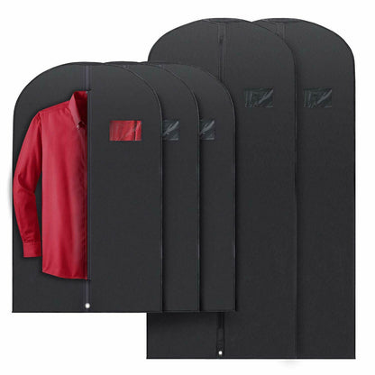 Skanto | 5 Premium Garment Bags - With Transparent Window, Water-Repellent - 40"/54" Inches