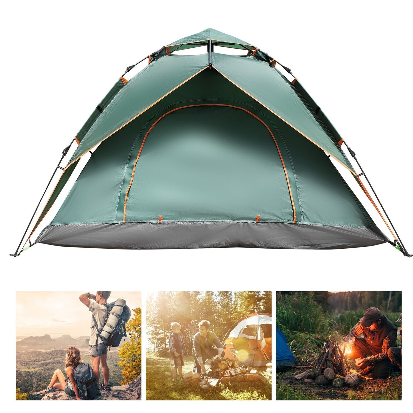 3 Second Instant Pop Up Tent - For Adventures & Travel Skanto