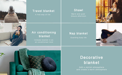 Boho Knit Blanket Throw Tassel Plaid Travel Throw Large Blankets For Sofa Bed Bowlift
