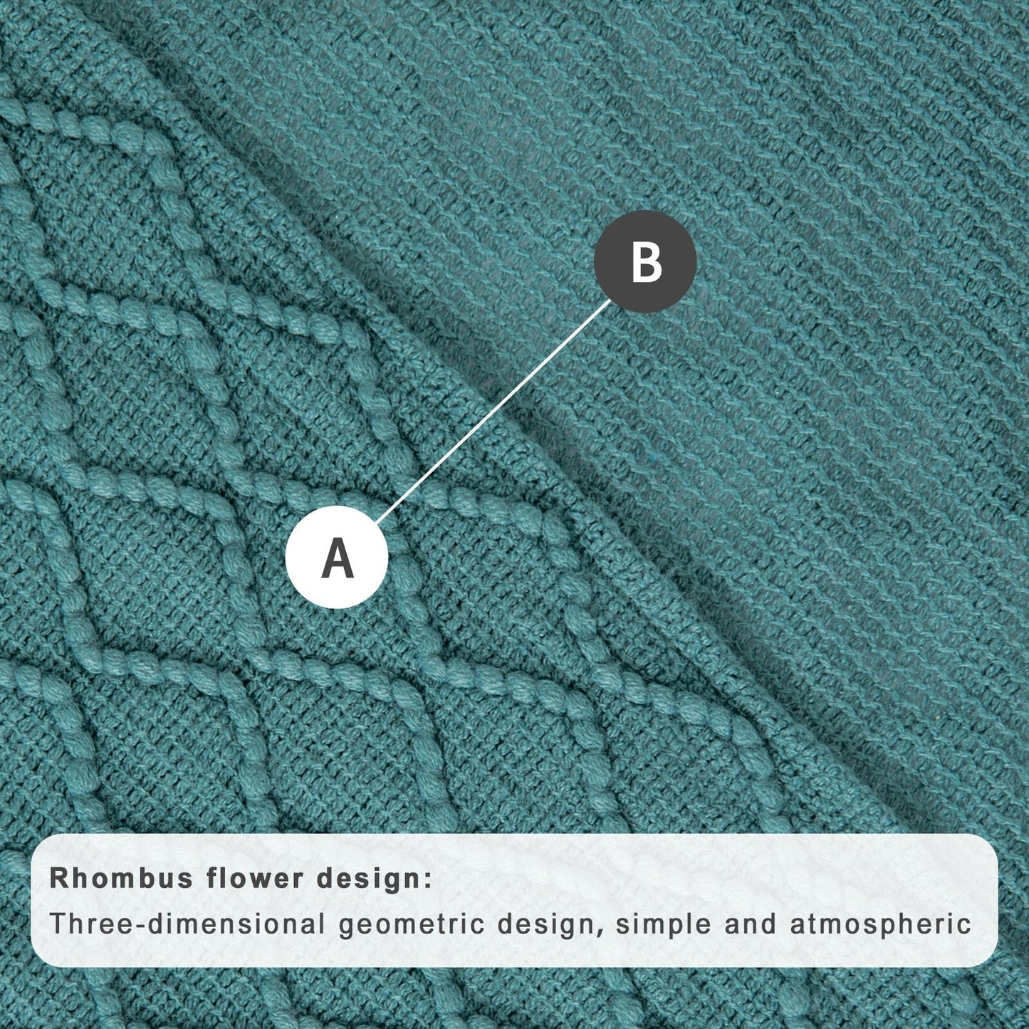 Boho Knit Blanket Throw Tassel Plaid Travel Throw Large Blankets For Sofa Bed Bowlift