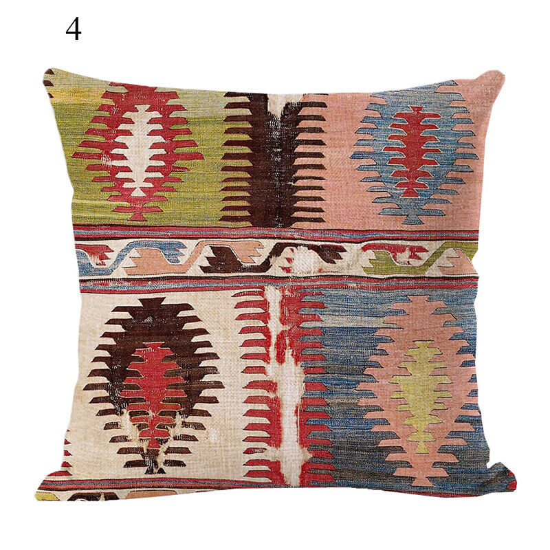 Ethnic Boho Mandala Print Throw Pillow Case Sofa Cushion Cover Home Decor Bowlift