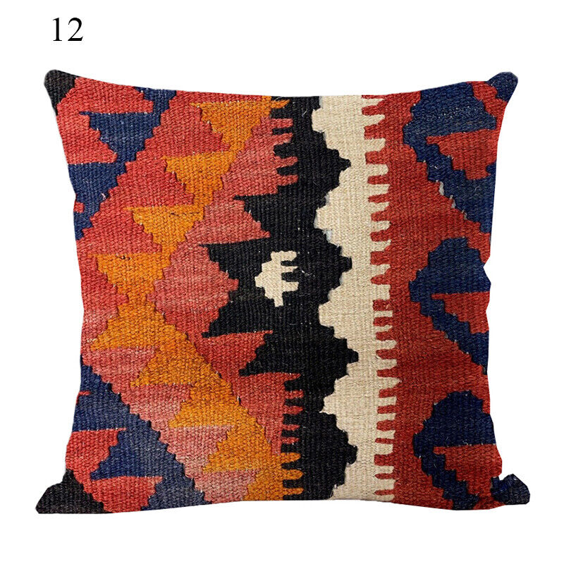 Ethnic Boho Mandala Print Throw Pillow Case Sofa Cushion Cover Home Decor Bowlift