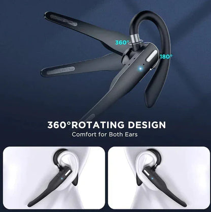 Skanto | Trucker Dual Mic Wireless Bluetooth 5.1 Noise Cancelling Headset/Earbud