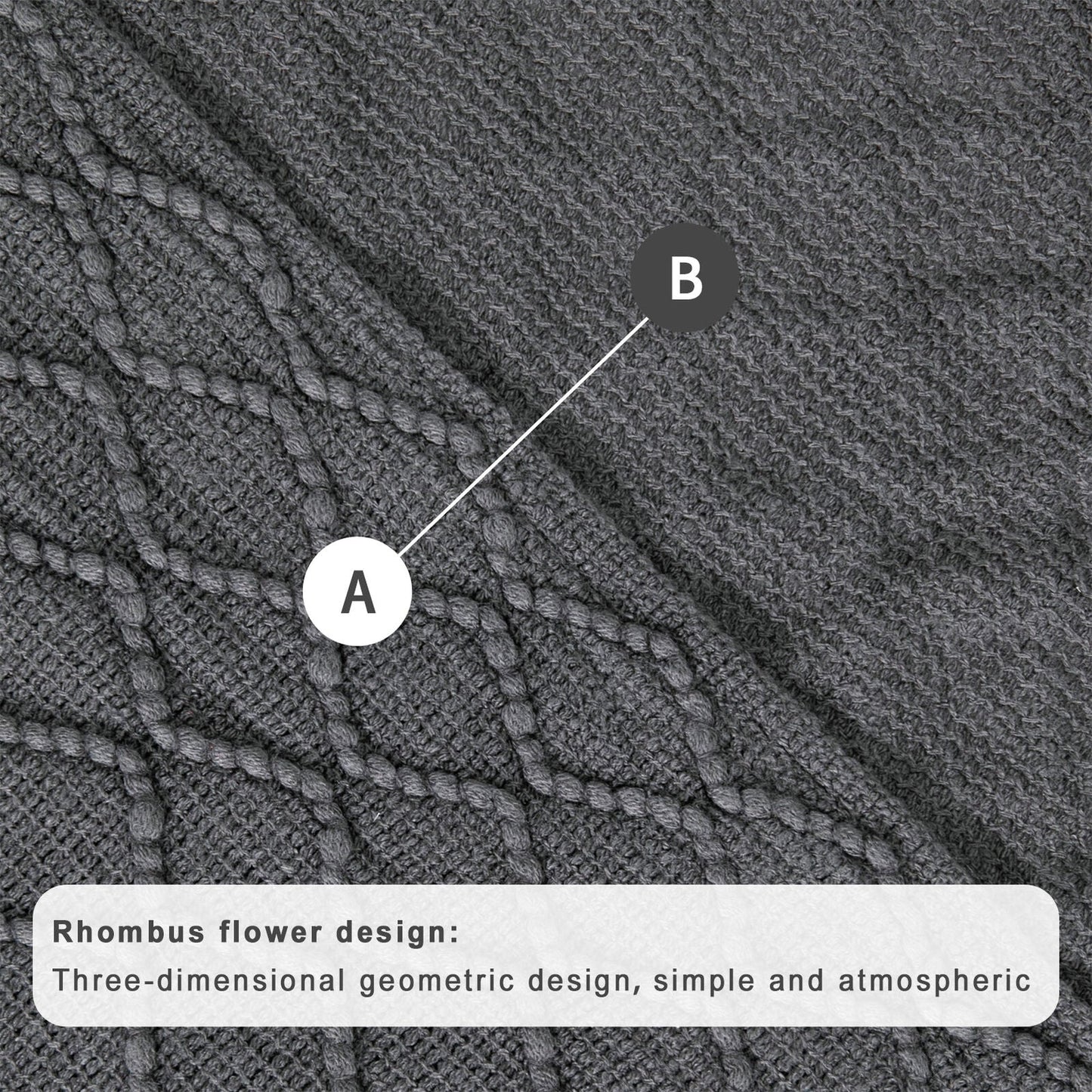 Boho Knit Blanket Throw Tassel Plaid Travel Throw Large Blankets For Sofa Bed Bowlift