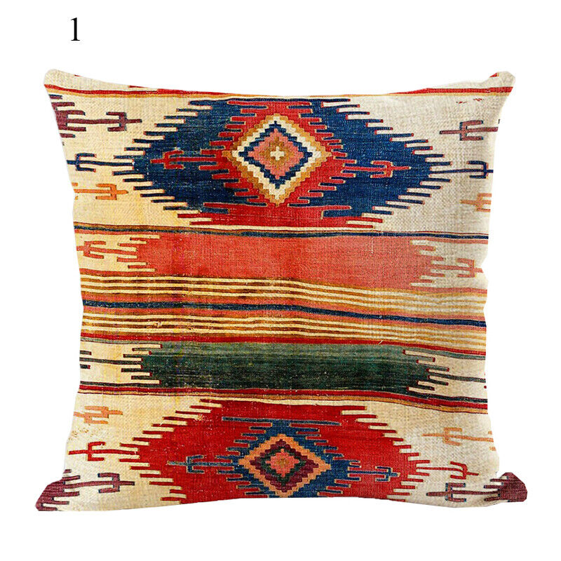 Ethnic Boho Mandala Print Throw Pillow Case Sofa Cushion Cover Home Decor Bowlift