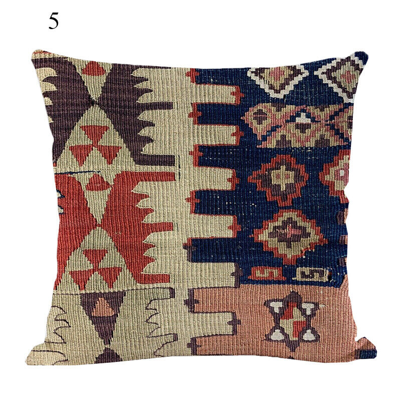Ethnic Boho Mandala Print Throw Pillow Case Sofa Cushion Cover Home Decor Bowlift