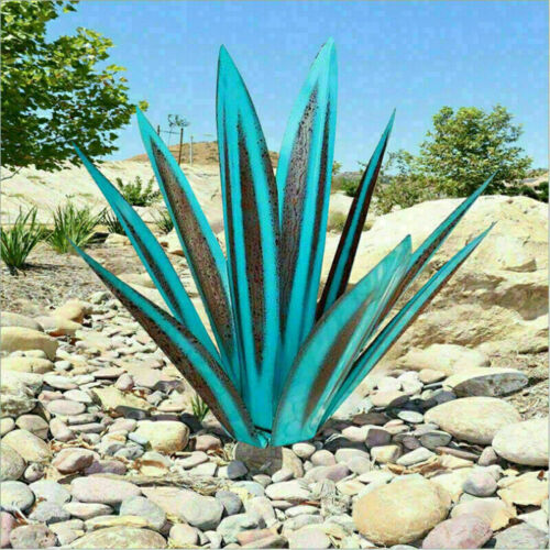 Skanto | Eternal Agave – Handmade Stainless Metal Garden Sculpture for Indoor and Outdoor Decor