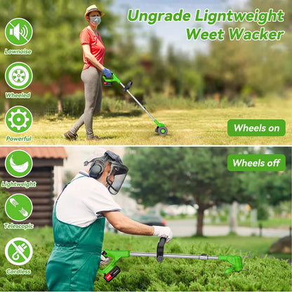 BowLift | Powerful Electric Battery Operated Cordless Weed Eater / Grass Trimmer