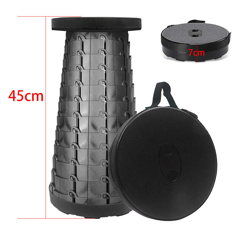 Folding Stool Seat Portable Retractable Telescopic Camping Fishing Travel Chairs Bowlift