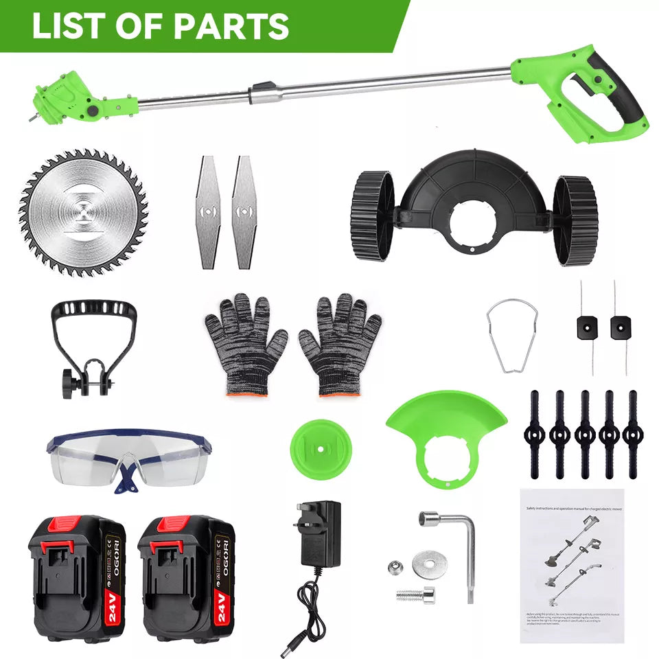 BowLift | Powerful Electric Battery Operated Cordless Weed Eater / Grass Trimmer
