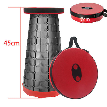 Folding Stool Seat Portable Retractable Telescopic Camping Fishing Travel Chairs Bowlift