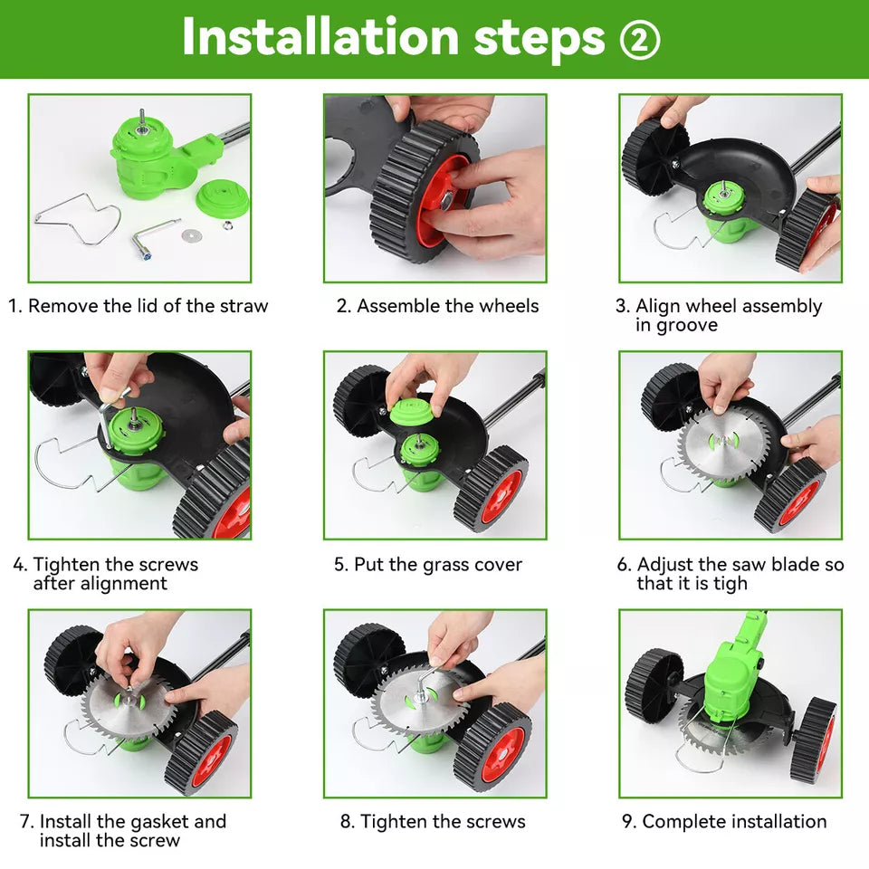 BowLift | Powerful Electric Battery Operated Cordless Weed Eater / Grass Trimmer