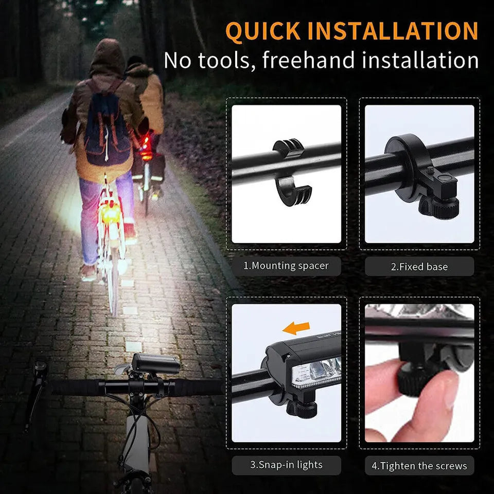 Super bright LED front bicycle lighting | Kalsten