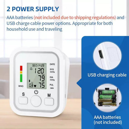 Skanto | Digital Blood Pressure Monitor | Fully Automatic, Intellisense Technology & Memory Function for Home and Travel Use