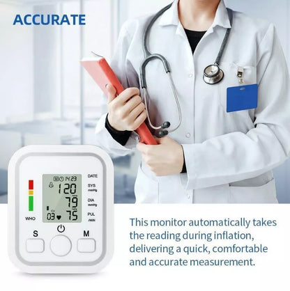 BowLift | Digital Blood Pressure Monitor | Fully Automatic, Intellisense Technology & Memory Function for Home and Travel Use