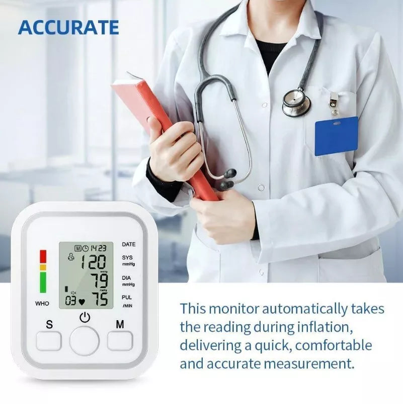 Skanto | Digital Blood Pressure Monitor | Fully Automatic, Intellisense Technology & Memory Function for Home and Travel Use