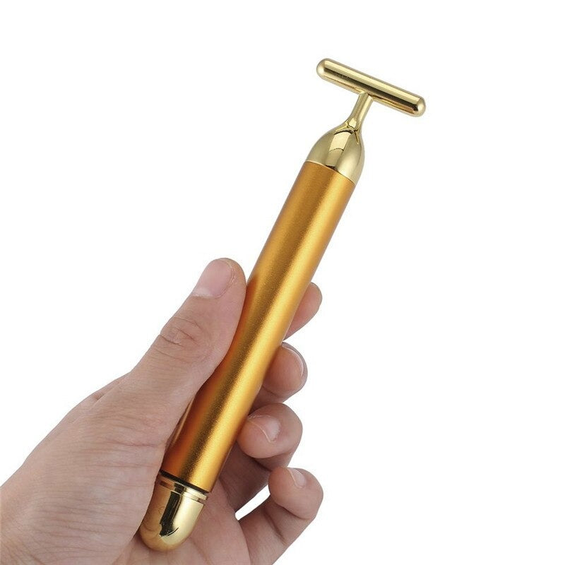 Karnz | Energy 24K Gold T Beauty Bar Face Roller Massager