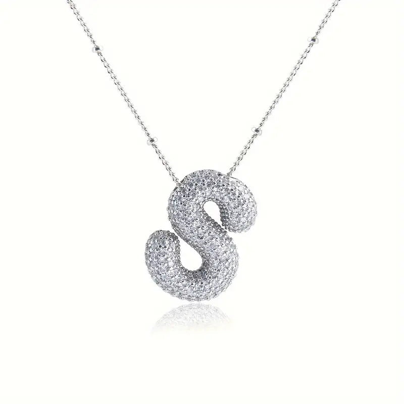 Skanto | Alphabet Diamond Pendant Necklace