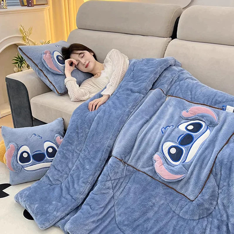 Skanto | Convertible CozyNest Blanket Pillow Combo for Home Comfort