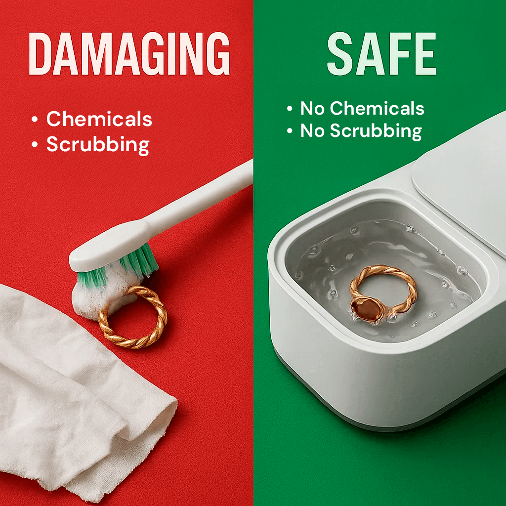 Skanto | Ultrasonic Cleaner | Gentle, Effective, and Versatile for Jewelry, Glasses, Watches, and Dentures