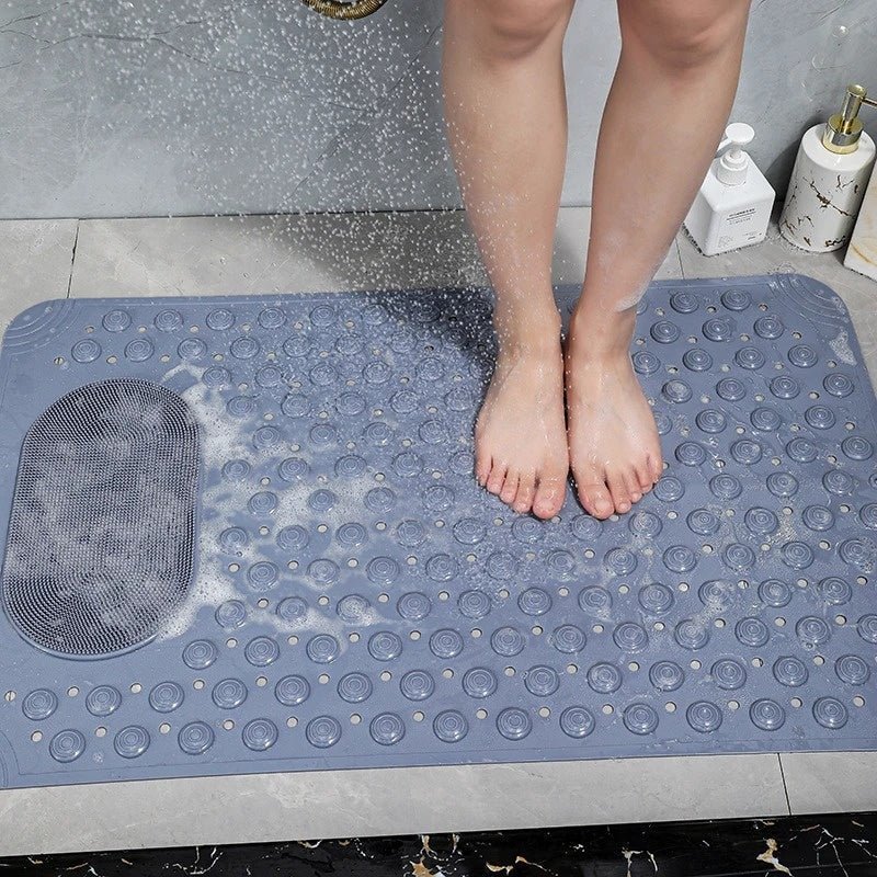 BowLift | SAFEGRIP SHOWER MAT – Non-Slip Mat with Built-In Foot Scrubber for Safe & Hygienic Showers