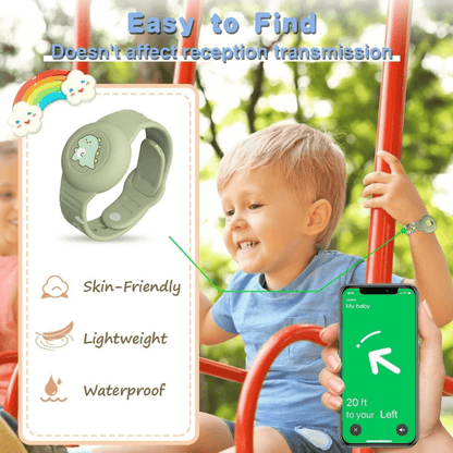BowLift | SAFESNUG – Kids’ Airtag Bracelet with Fun Dino Design