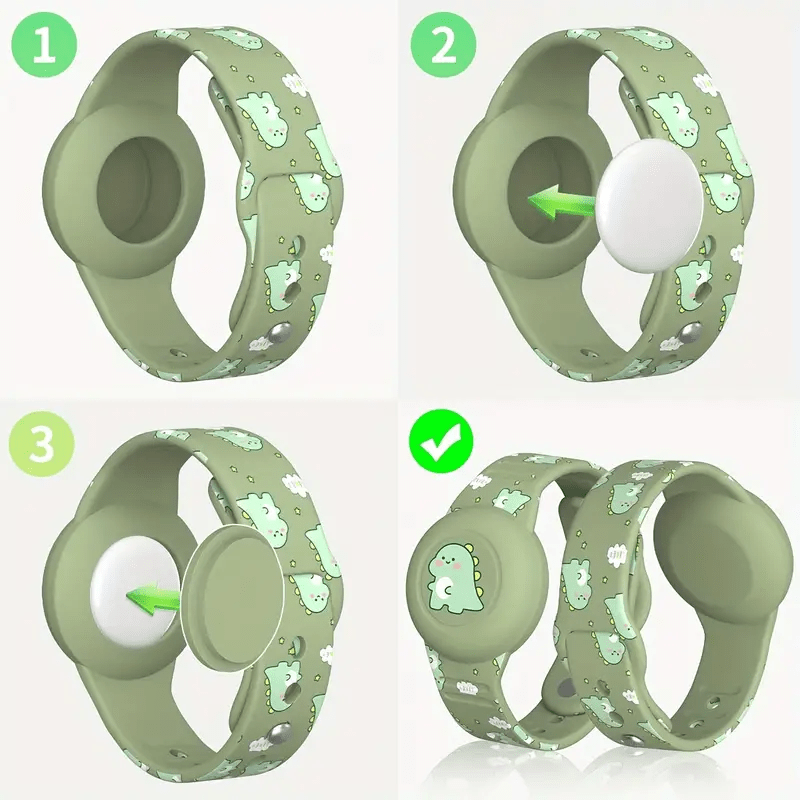 BowLift | SAFESNUG – Kids’ Airtag Bracelet with Fun Dino Design