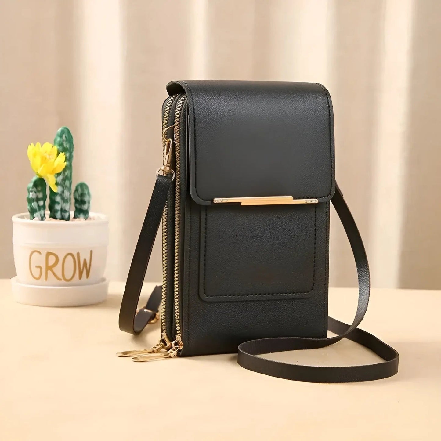 BowLift | SafeTouch Shoulder Bag – Soft Leather with Anti-Theft Protection