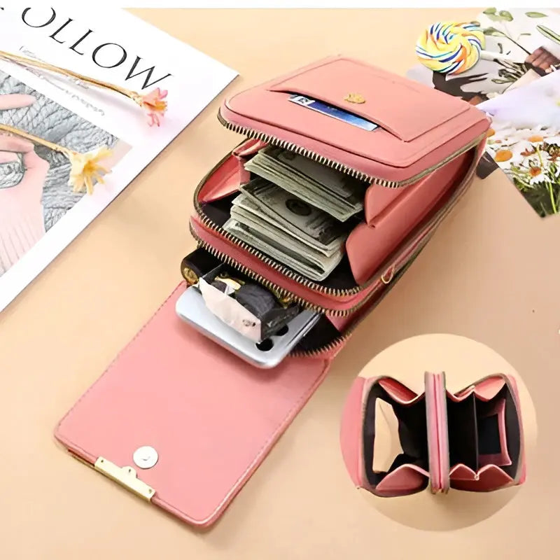 Skanto | SafeTouch Shoulder Bag – Soft Leather with Anti-Theft Protection