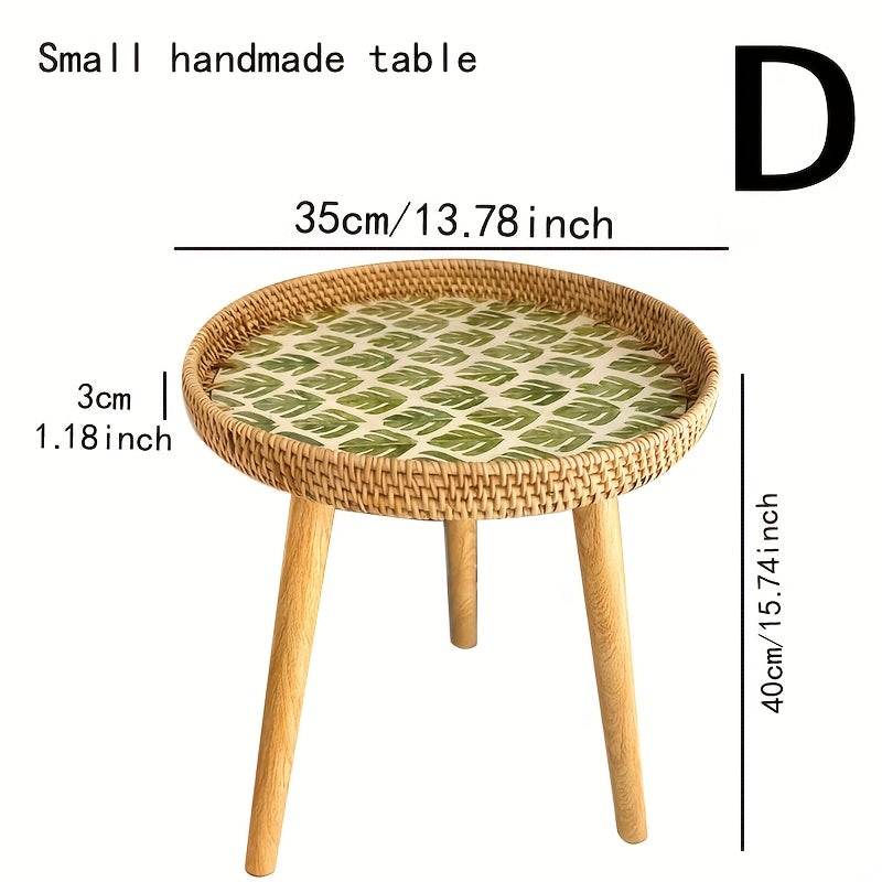 BowLift | Scandinavian Rattan Side Table - Elin