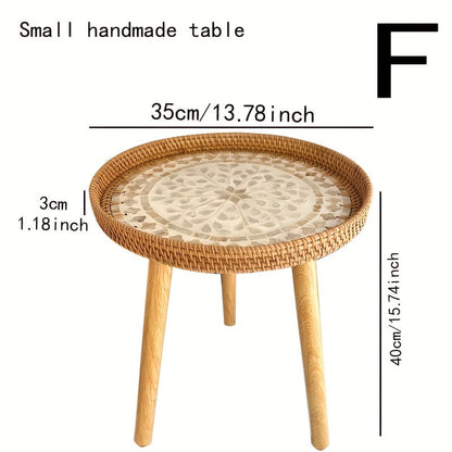 BowLift | Scandinavian Rattan Side Table - Elin