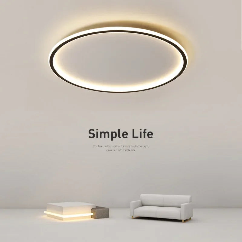 Skanto | Scandinavian Round Ceiling Lamp - NordicGlow
