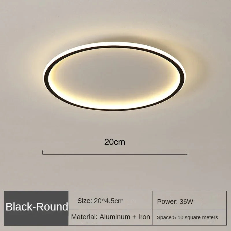 Skanto | Scandinavian Round Ceiling Lamp - NordicGlow