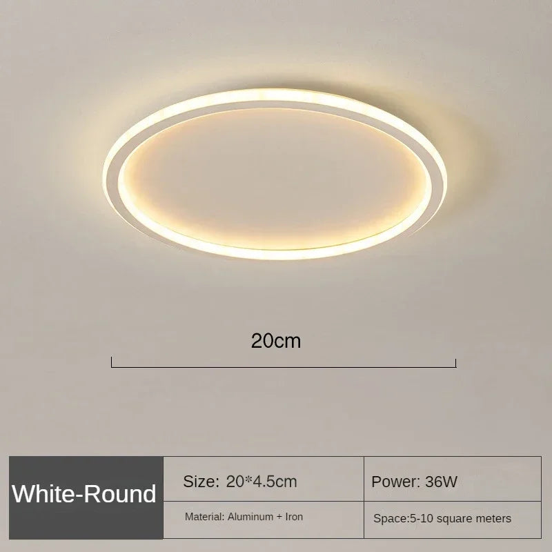 Skanto | Scandinavian Round Ceiling Lamp - NordicGlow