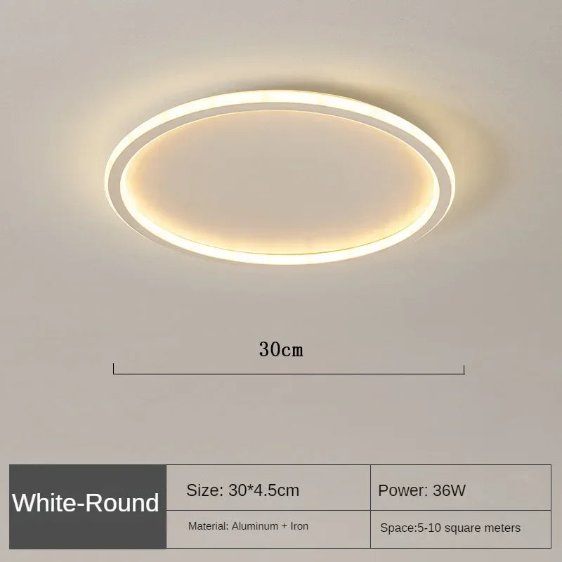 Skanto | Scandinavian Round Ceiling Lamp - NordicGlow