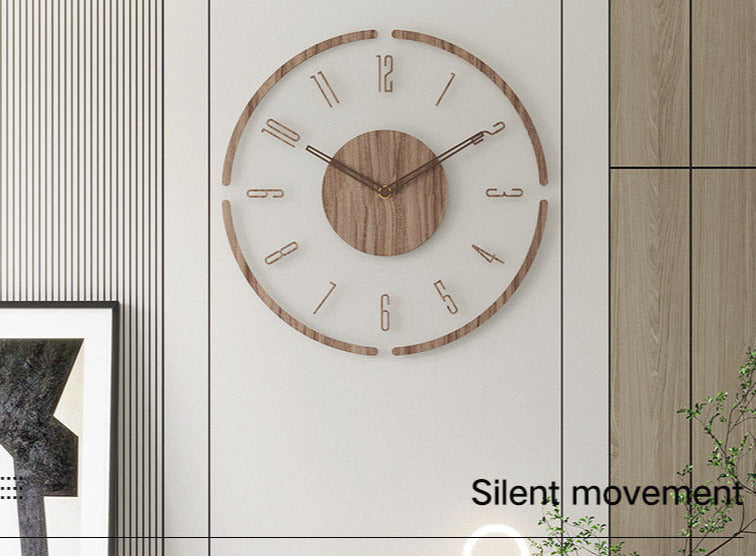 BowLift | Scandinavian Style Wooden Wall Clock - WoodWave