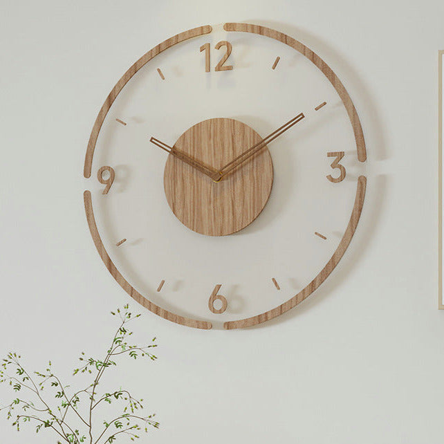 BowLift | Scandinavian Style Wooden Wall Clock - WoodWave