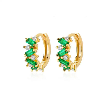 Skanto | Scattered Diamond Hoop Earrings